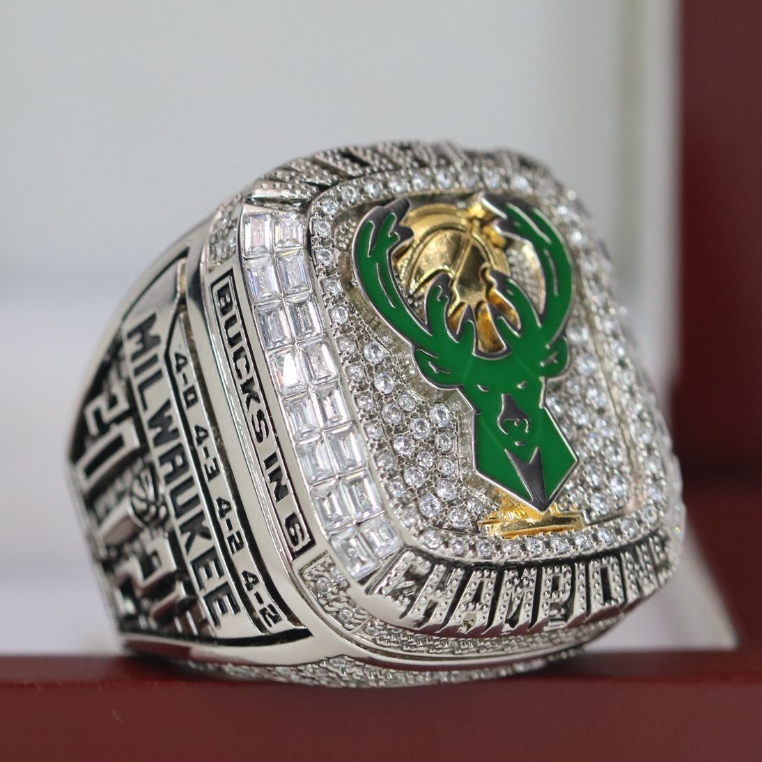 Milwaukee Bucks giving away replica championship rings at Fiserv Forum
