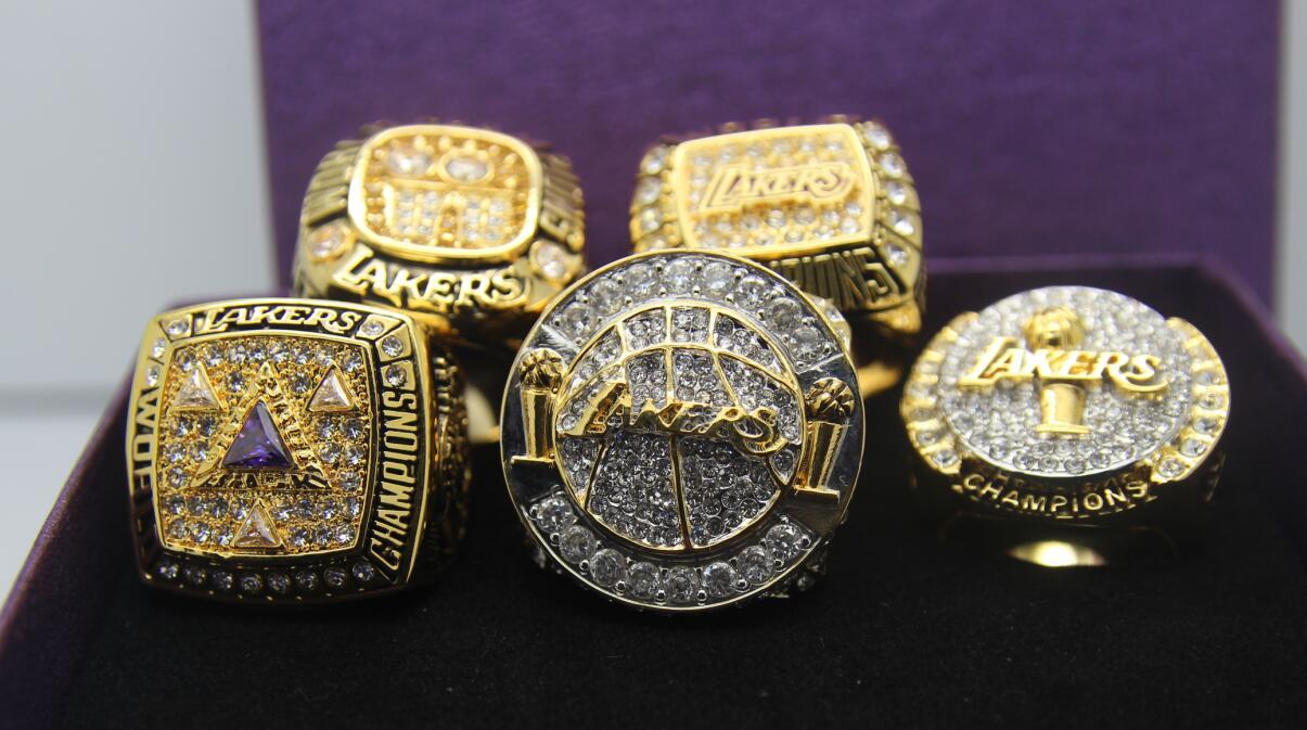 Los Angeles Lakers NBA Championship Ring Set (2000, 2001, 2002, 2009, –  Rings For Champs