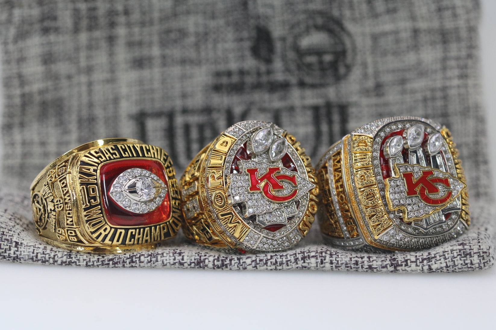 Super Bowl Ring Set (1969, 2020, 2023) Premium Series Rings For Champs