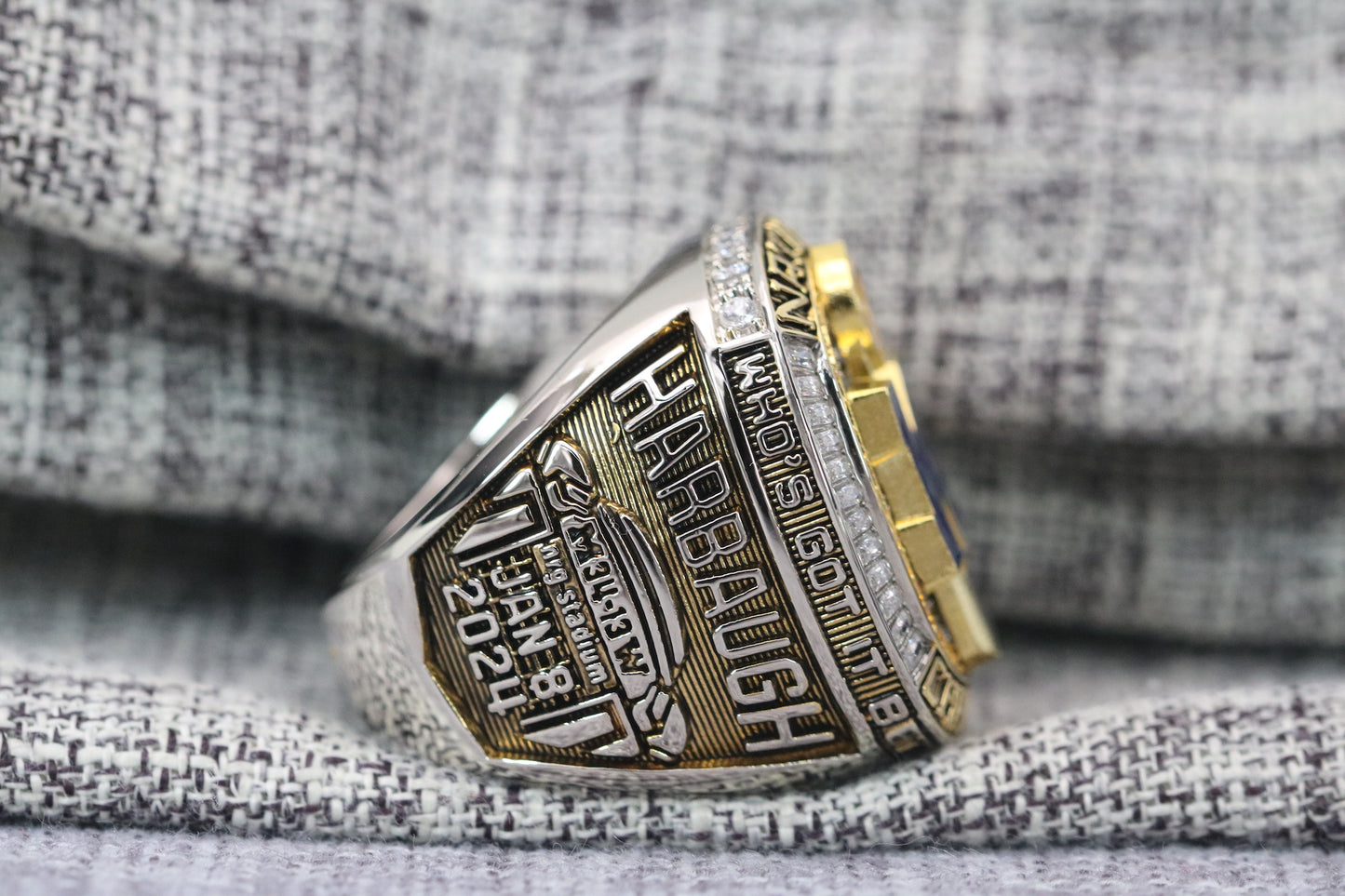 Michigan Wolverines College Football National Championship Ring (2024) - Premium Series