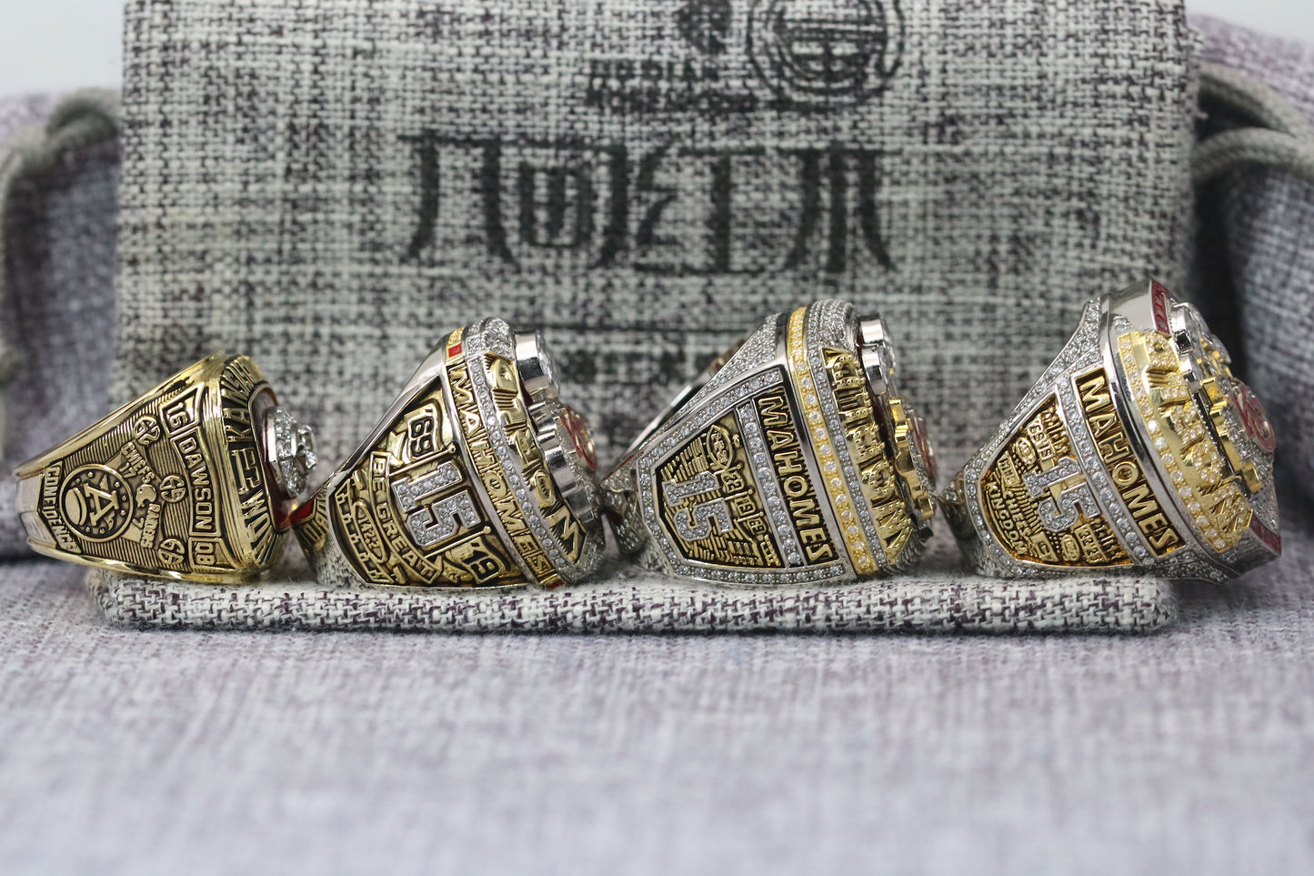 Super Bowl Ring Set (1969, 2020, 2023, 2024) - Premium Series