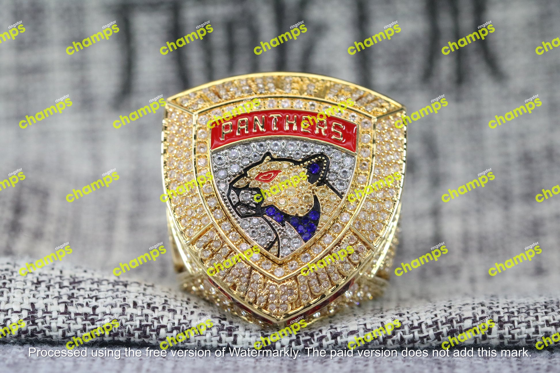 Florida Panthers Stanley Cup Championship Ring (2024) - Premium Series - Rings For Champs, NFL rings, MLB rings, NBA rings, NHL rings, NCAA rings, Super bowl ring, Superbowl ring, Super bowl rings, Superbowl rings, Dallas Cowboys