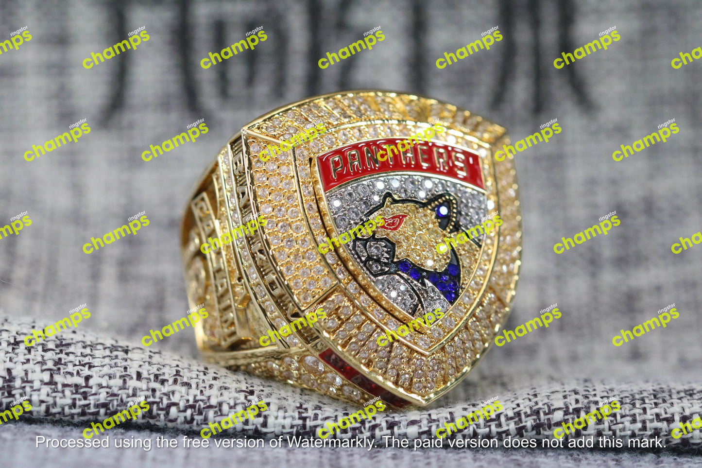 Florida Panthers Stanley Cup Championship Ring (2024) - Premium Series - Rings For Champs, NFL rings, MLB rings, NBA rings, NHL rings, NCAA rings, Super bowl ring, Superbowl ring, Super bowl rings, Superbowl rings, Dallas Cowboys