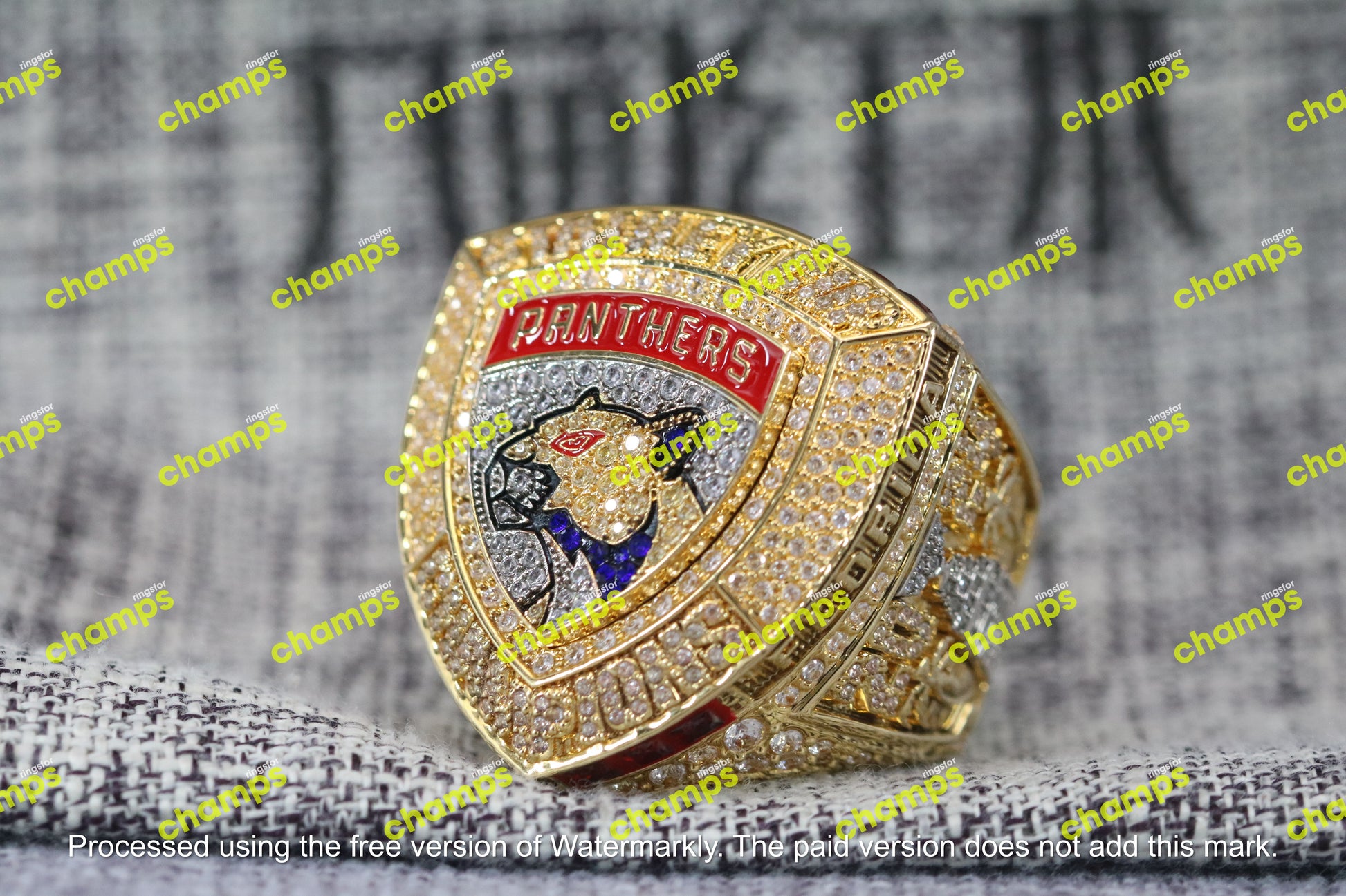 Florida Panthers Stanley Cup Championship Ring (2024) - Premium Series - Rings For Champs, NFL rings, MLB rings, NBA rings, NHL rings, NCAA rings, Super bowl ring, Superbowl ring, Super bowl rings, Superbowl rings, Dallas Cowboys