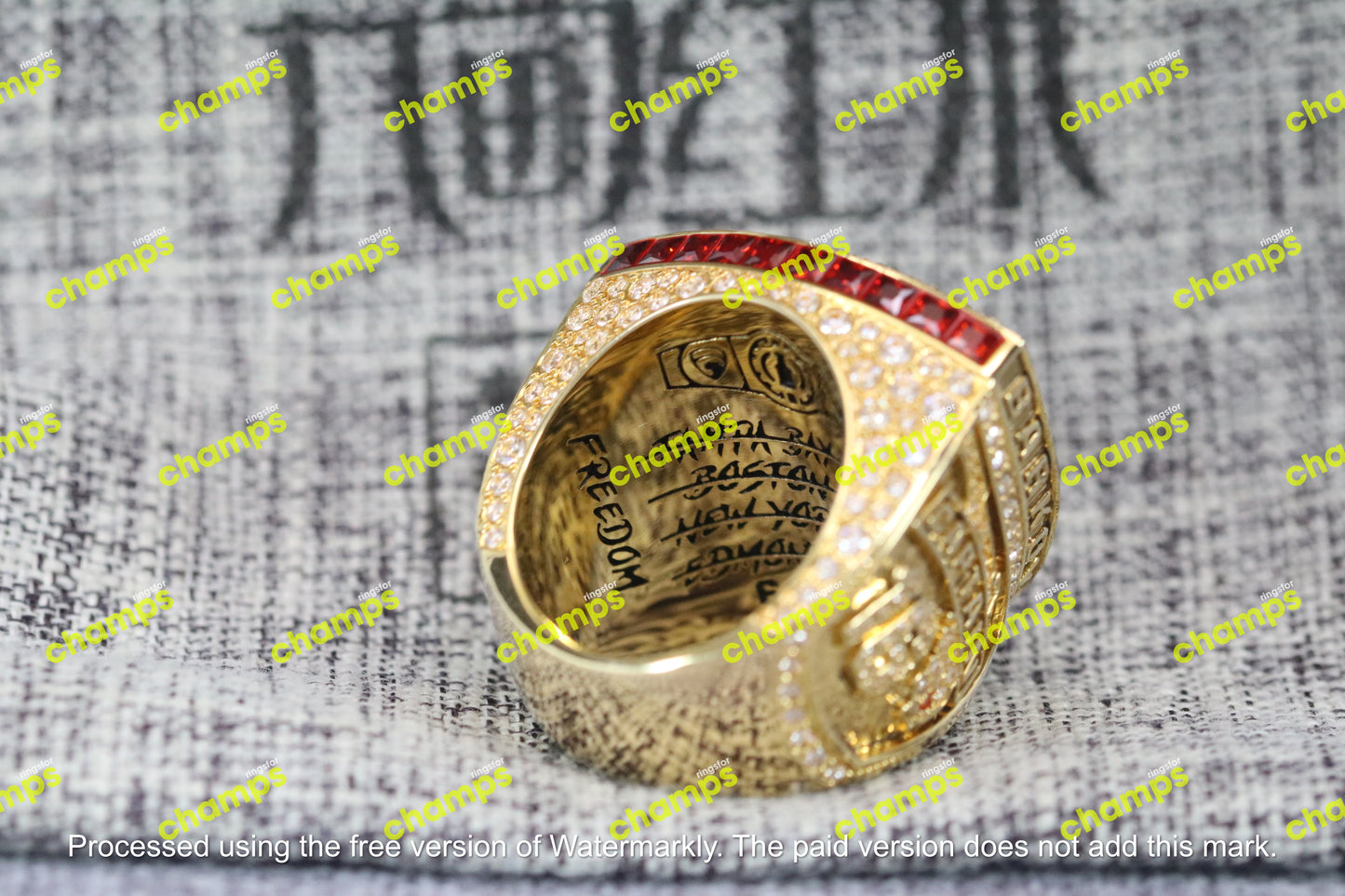 Florida Panthers Stanley Cup Championship Ring (2024) - Premium Series - Rings For Champs, NFL rings, MLB rings, NBA rings, NHL rings, NCAA rings, Super bowl ring, Superbowl ring, Super bowl rings, Superbowl rings, Dallas Cowboys