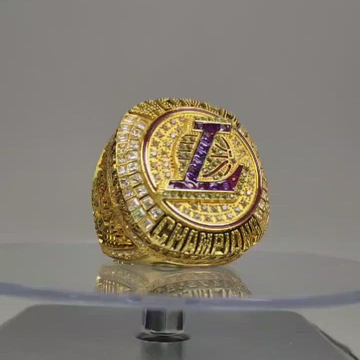 Los Angeles Lakers 2020 NBA World Championship Ring Replica Paperweight 
