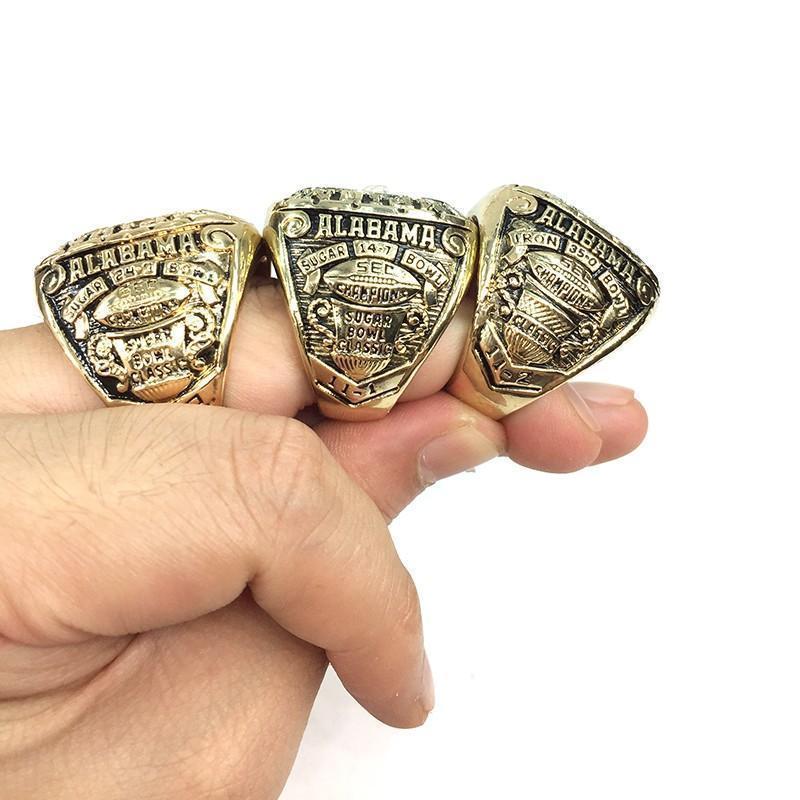 Alabama Crimson Tide College Football National Championship 7 Ring Set –  Rings For Champs