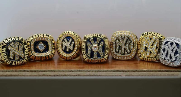 New York Yankees World Series Ring Set of 7 (1977, 1978, 1996, 1998, 1 –  Rings For Champs