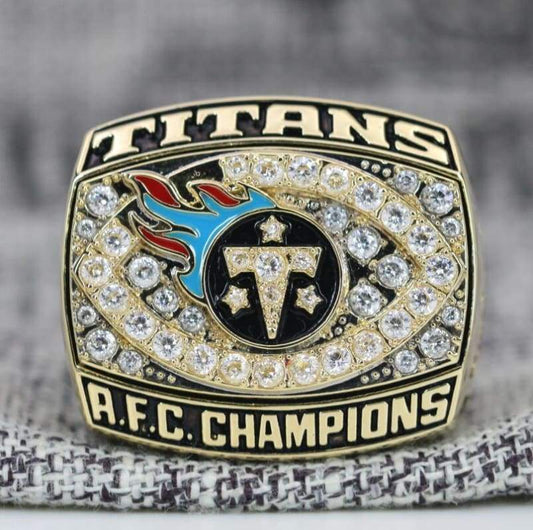 Tennessee Titans AFC Championship Ring (1999) - Premium Series - Rings For Champs, NFL rings, MLB rings, NBA rings, NHL rings, NCAA rings, Super bowl ring, Superbowl ring, Super bowl rings, Superbowl rings, Dallas Cowboys